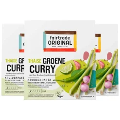 3x Fairtrade Original Kruidenpasta Groene Curry 70 gr