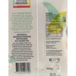 9x Fairtrade Original Rietsuiker 500 gr