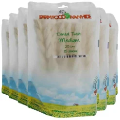 6x Farm Food Rawhide Dental Twist M 15 stuks