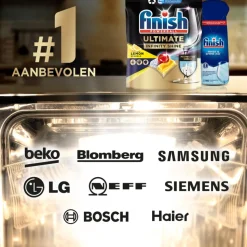 3x Finish Quantum Vaatwastabletten Ultimate Infinity Shine 80 stuks