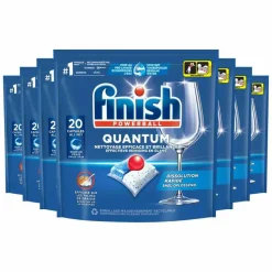 7x Finish Quantum Vaatwastabletten Regular 20 stuks
