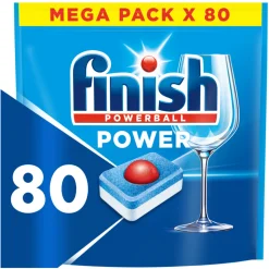 4x Finish Vaatwastabletten Power Regular 80 stuks