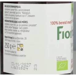 6x Fiordifrutta Biologische Jam Bramen 250 gr