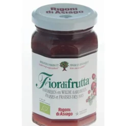 6x Fiordifrutta Biologische Jam Aardbeien en Wilde Aardbeien 250 gr