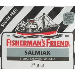 3x Fishermansfriend Salmiak Suikervrij 25 gr