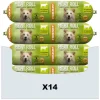 14x Fokker Meat Roll Hondenvoer Nat Rund - Zalm 350 gr