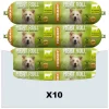 10x Fokker Meat Roll Hondenvoer Nat Rund - Zalm 800 gr