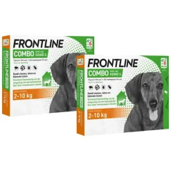 2x Frontline Combo Spot On Anti Vlooien en Teken Druppels Hond 2 - 10 kg 6 pipetten