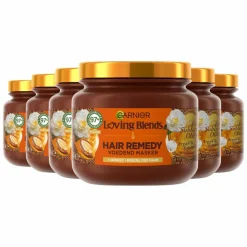 6x Garnier Loving Blends Argan- en Cameliaolie Haarmasker 340 ml