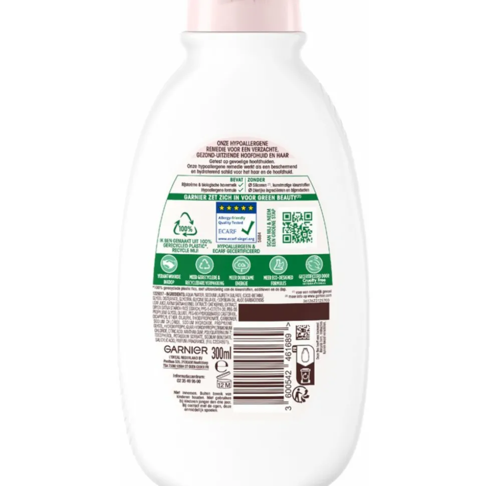 6x Garnier Loving Blends Milde Haver Shampoo 300 ml