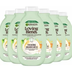 6x Garnier Loving Blends Voedende Amandelmelk Shampoo 300 ml