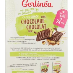 4x Gerlinea Crusty Snack Pure Chocolade 6 x 102 gr