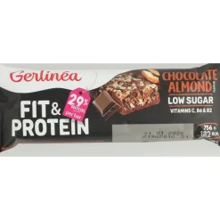 4x Gerlinea Fit & Protein Reep Chocolate Almond 45 gr