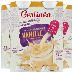 3x Gerlinea Mijn Maaltijd Afslank Drink Vanille 4 x 236 ml