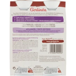 3x Gerlinea Mijn Maaltijd Afslank Drink Chocolade 4 x 236 ml