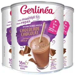 3x Gerlinea Milkshake Chocolade 436 gr