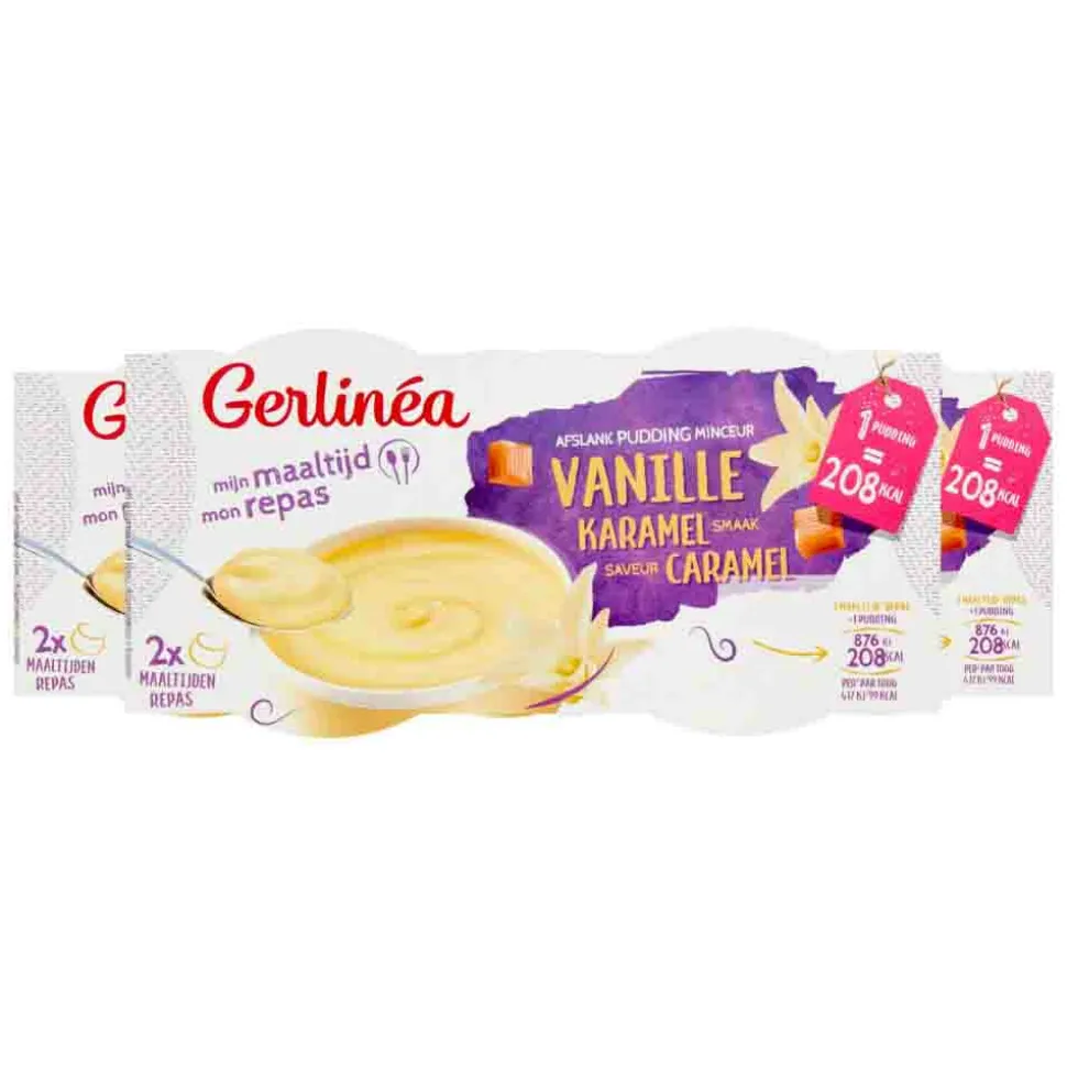 3x Gerlinea Pudding Vanille 2 stuks