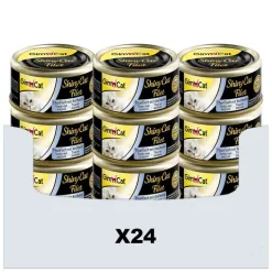 24x GimCat ShinyCat Filet Tonijn & Ansjovis 70 gr