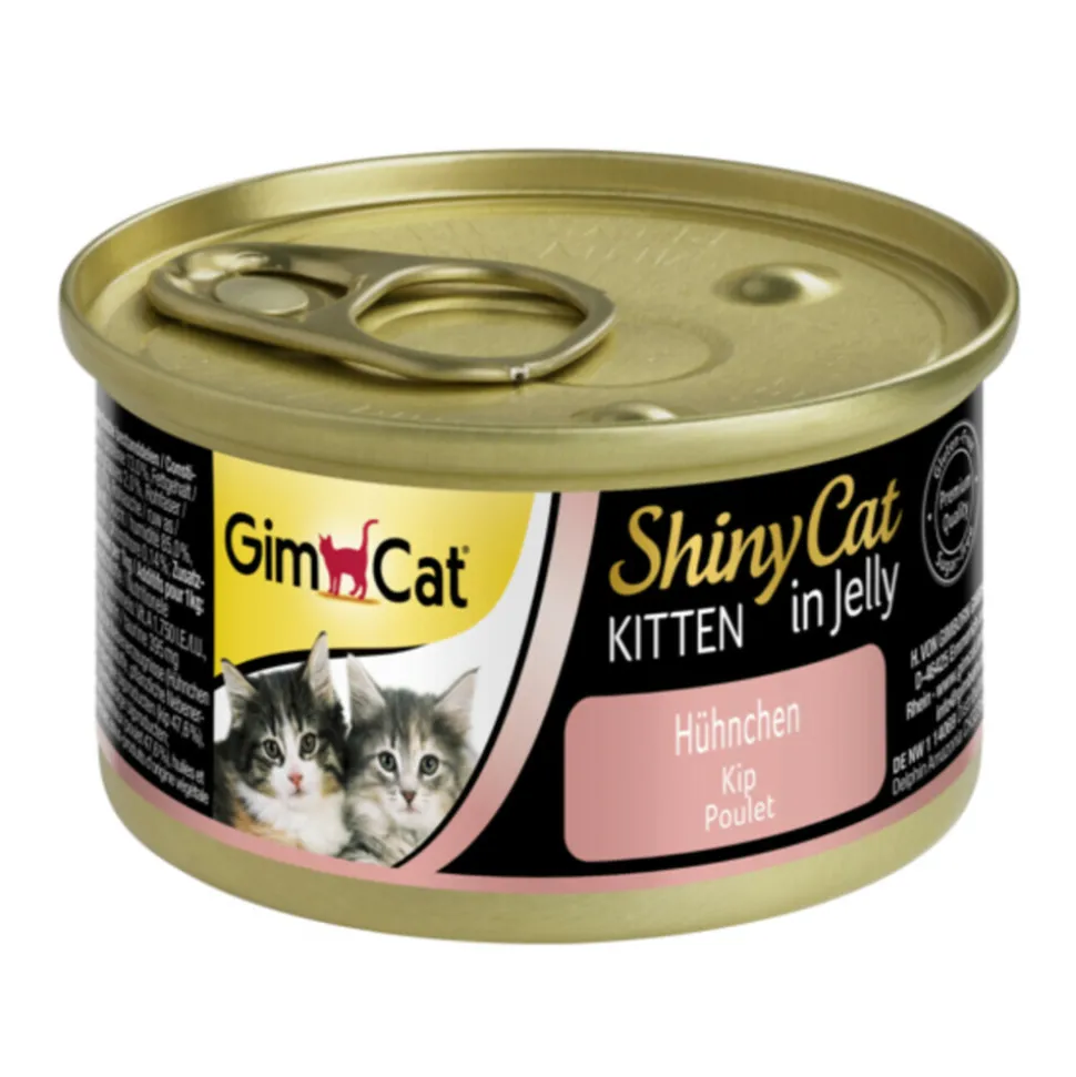 24x GimCat ShinyCat Kitten in Jelly Kip 70 gr