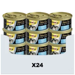 24x GimCat Shinycat Kitten in Jelly Tonijn 70 gr