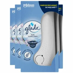 4x Glade Sense & Spray Houder Pure Clean Linen 18 ml
