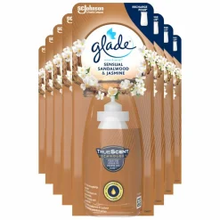 8x Glade Sense & Spray Sensual Sandalwood & Jasmine 18 ml