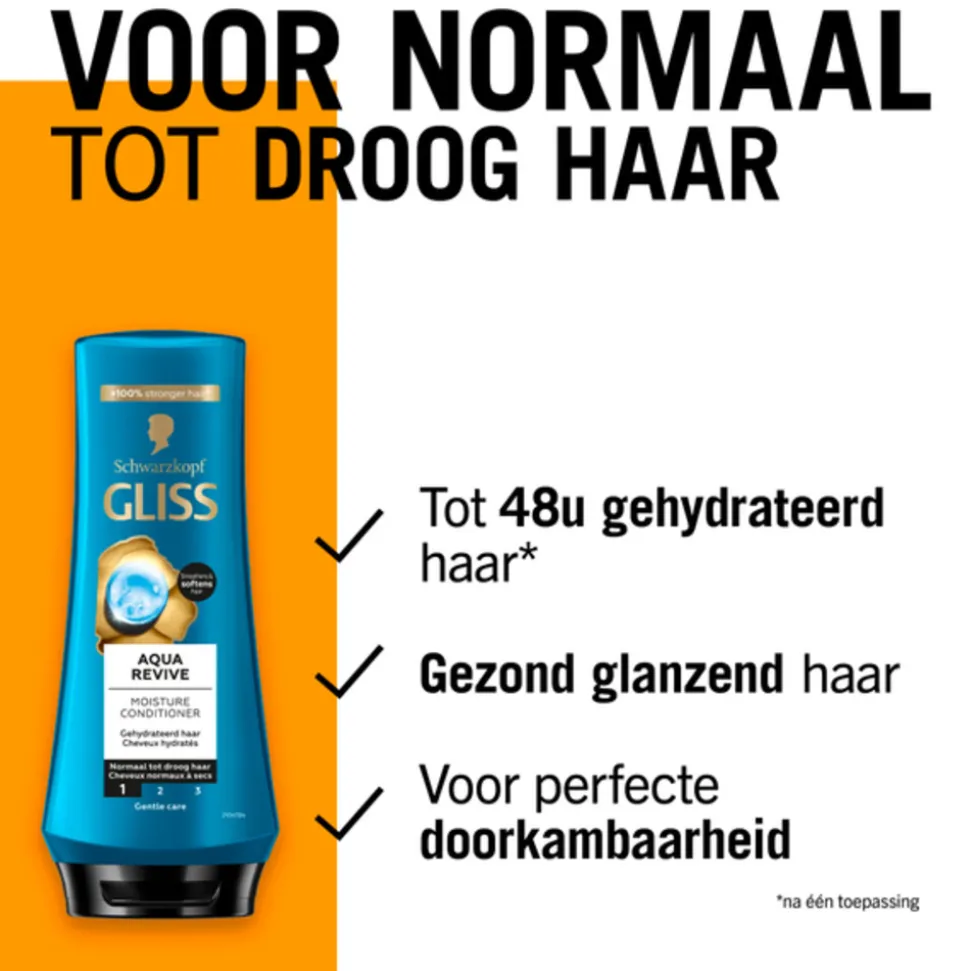 6x Gliss Aqua Revive Conditioner 200 ml
