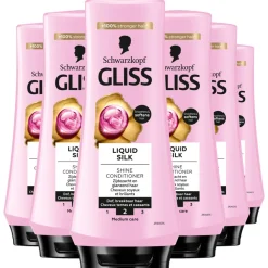 6x Gliss Conditioner Liquid Silk 200 ml
