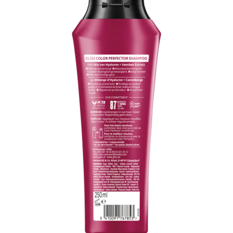6x Gliss Shampoo Color Protect & Shine 250 ml