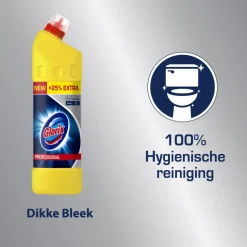 12x Glorix Professional Toiletreiniger Dikke Bleek Original Pro Formula 1,25 liter