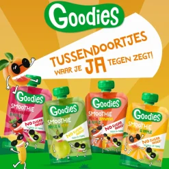 6x Goodies Knijpfruit Smoothie Appel & Peer 100 gr