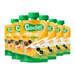 6x Goodies Knijpfruit Smoothie Abrikoos & Appel 100 gr