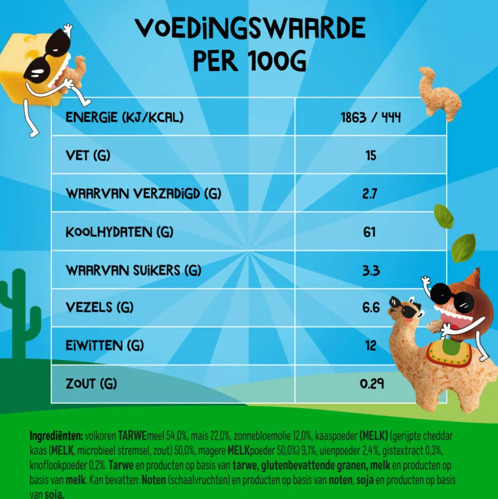 9x Goodies Snack Llama Puffs Cheese & Onion 30 gr