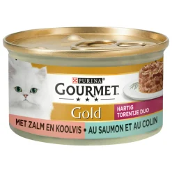 24x Gourmet Gold Blik Hartig Torentje Zalm 85 gr