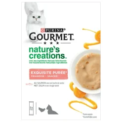 11x Gourmet Nature's Creations Puree Zalm Wortel 5 x 10 gr