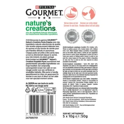 11x Gourmet Nature's Creations Puree Zalm Wortel 5 x 10 gr