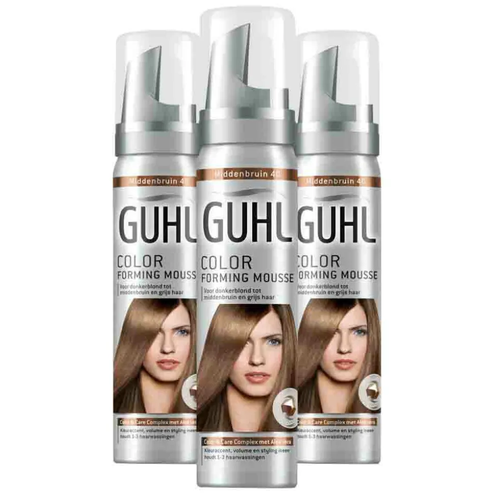 3x Guhl Color Forming Mousse Middenbruin 40 75 ml
