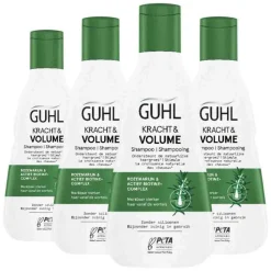 4x Guhl Kracht & Volume Shampoo 250 ml