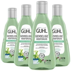 4x Guhl Shampoo Gevoelige Hoofdhuid 250 ml
