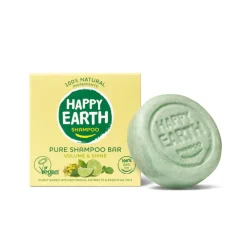 6x Happy Earth 100% Natuurlijke Shampoo Bar Volume & Shine 70 gr
