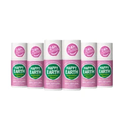 6x Happy Earth 100% Natuurlijke Deodorant Roller Lavender Ylang 75 ml