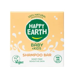 6x Happy Earth Shampoo Bar 100% Natuurlijk Baby & Kids 50 gr