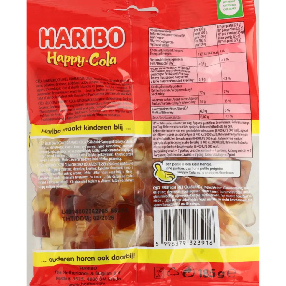 2x Haribo Happy Cola 185 gr