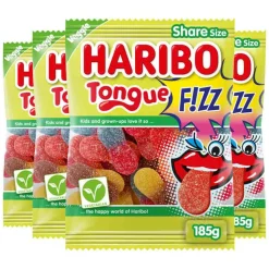 4x Haribo Tongue F!ZZ 185 gr
