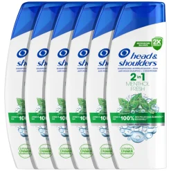 6x Head & Shoulders 2in1 Menthol Fresh 300 ml
