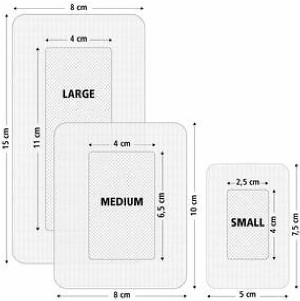 2x HeltiQ Eilandpleister Medium 8 cm x 10 cm 5 stuks