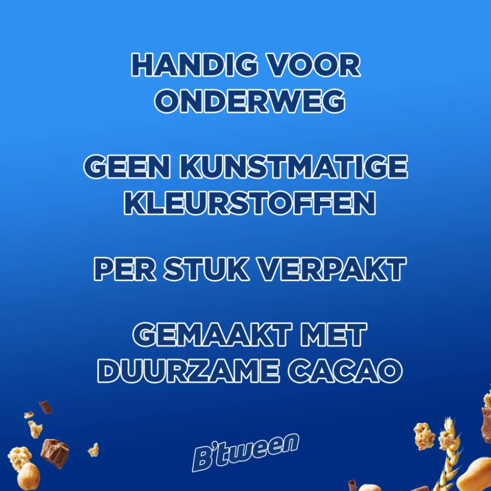 6x Hero B'tween Mueslireep Melkchocolade 6x25 gr