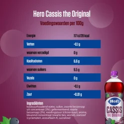 6x Hero Cassis The Original 1,25 liter