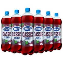 6x Hero Cassis Zero 1,25 liter