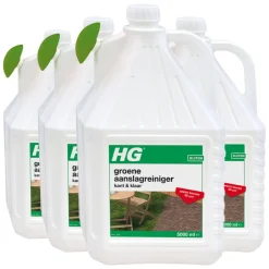 4x HG Groene Aanslag Reiniger Kant & Klaar 25m2 5 liter